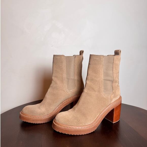 Louise et Cie Varsan Suede Platform Chelsea Boots - Size 6.5 - Picture 4 of 7